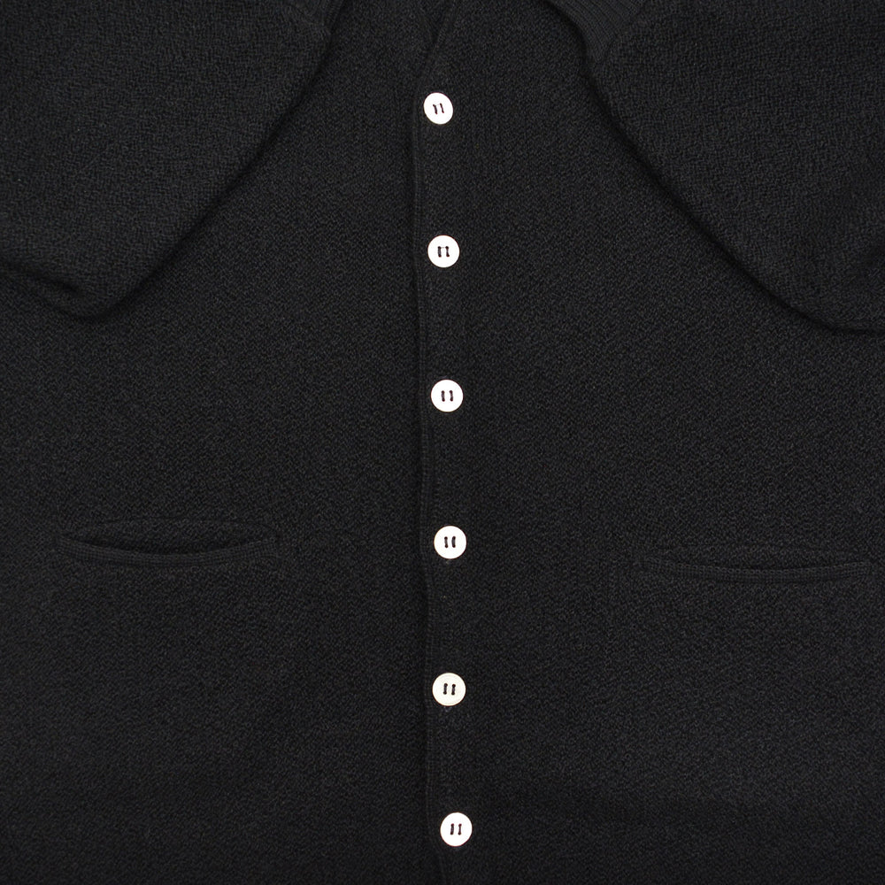 1960s THE RAMS HEAD SHOP PURE ALPACA CARDIGAN / BLACK ... L