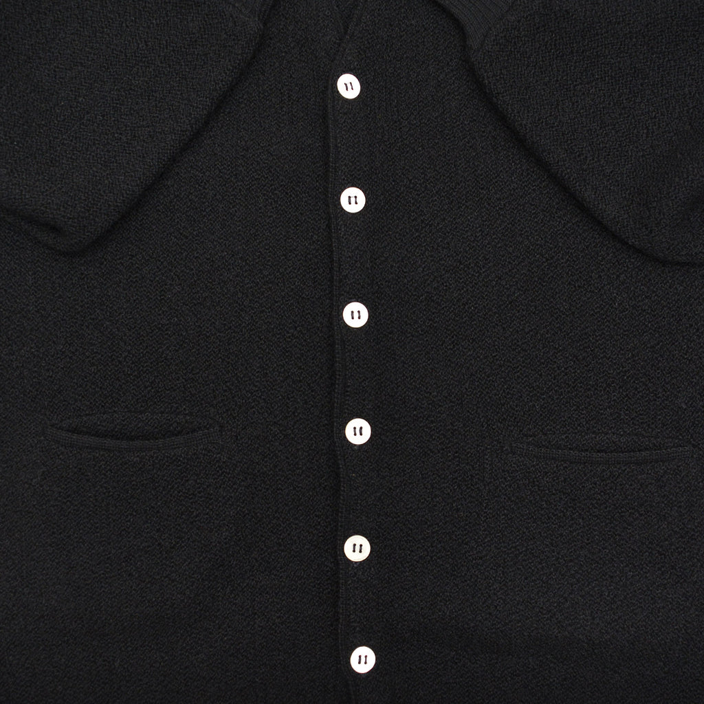 1960s THE RAMS HEAD SHOP PURE ALPACA CARDIGAN / BLACK ... L