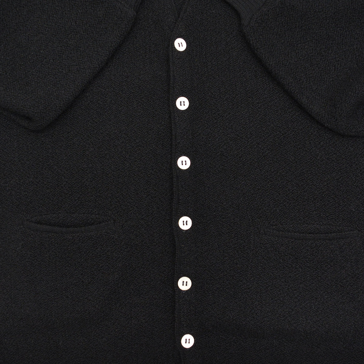 1960s THE RAMS HEAD SHOP PURE ALPACA CARDIGAN / BLACK ... L