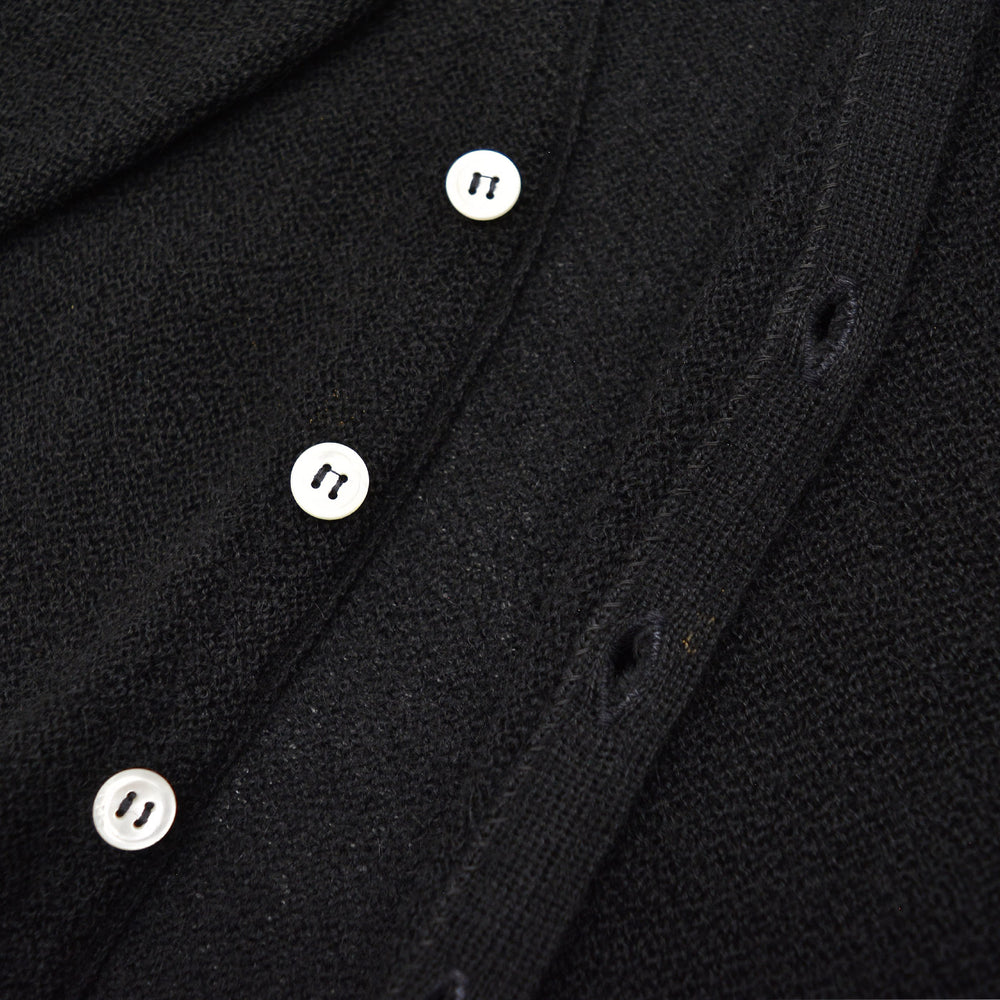 1960s THE RAMS HEAD SHOP PURE ALPACA CARDIGAN / BLACK ... L