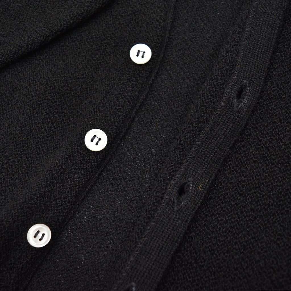1960s THE RAMS HEAD SHOP PURE ALPACA CARDIGAN / BLACK ... L
