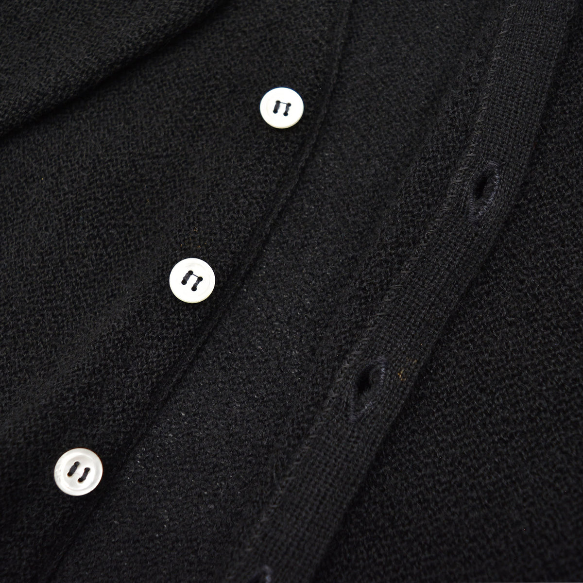 1960s THE RAMS HEAD SHOP PURE ALPACA CARDIGAN / BLACK ... L