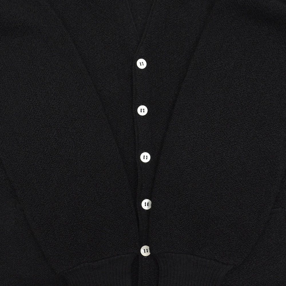 1960s THE RAMS HEAD SHOP PURE ALPACA CARDIGAN / BLACK ... L