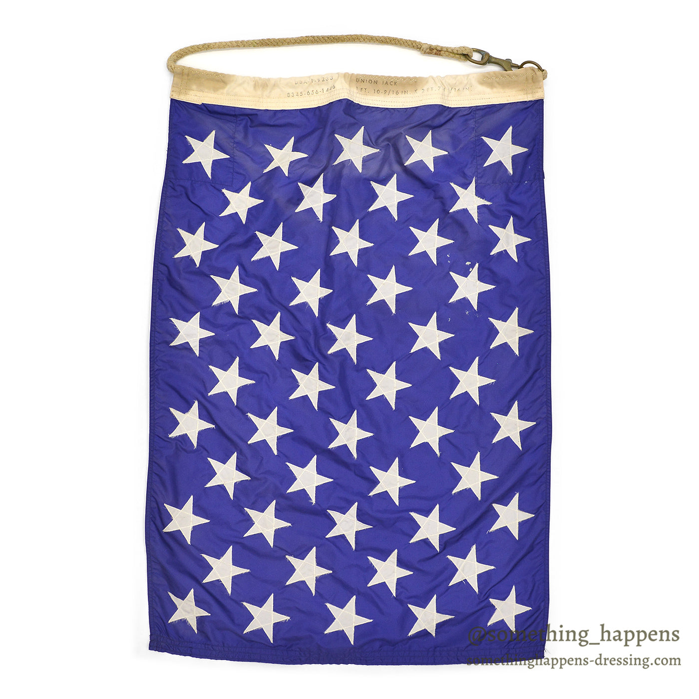 c.1970 U.S.NAVY UNION JACK FLAG / SUN FADED  85cm / 53cm