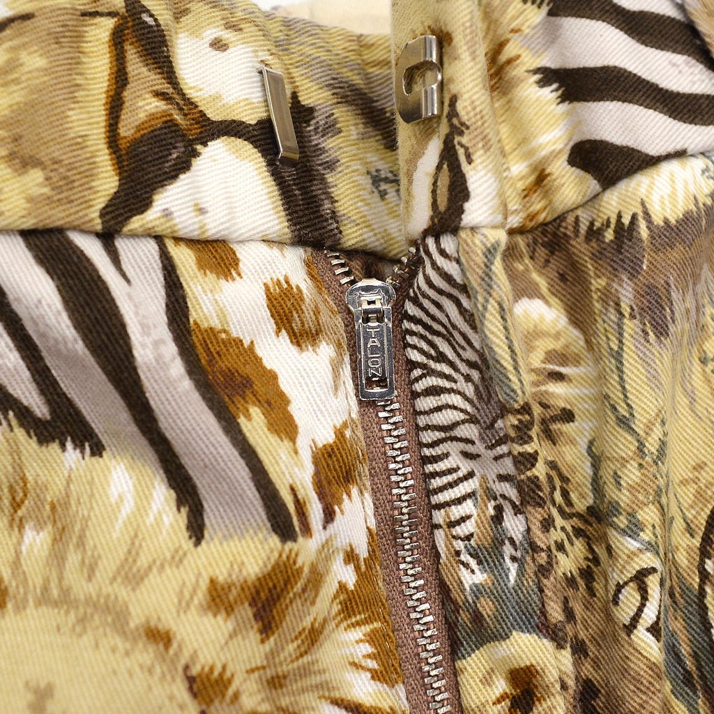 1960's~ CHIPP ANIMAL PRINT SHORTS / RARE ... W31.5