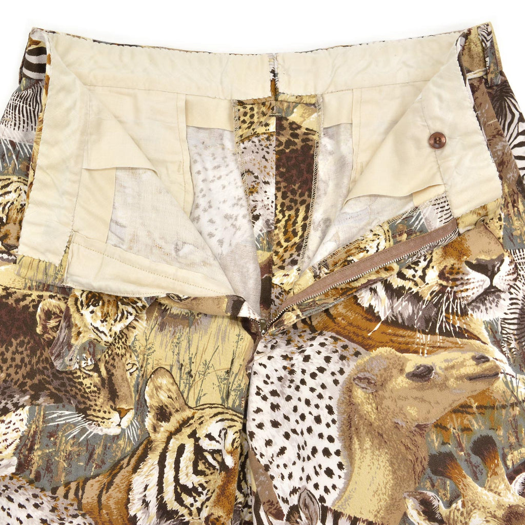 1960's~ CHIPP ANIMAL PRINT SHORTS / RARE ... W31.5