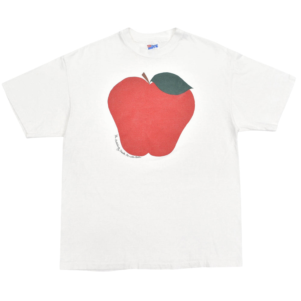 1990s HANES APPLE ART T-SHIRT ... L