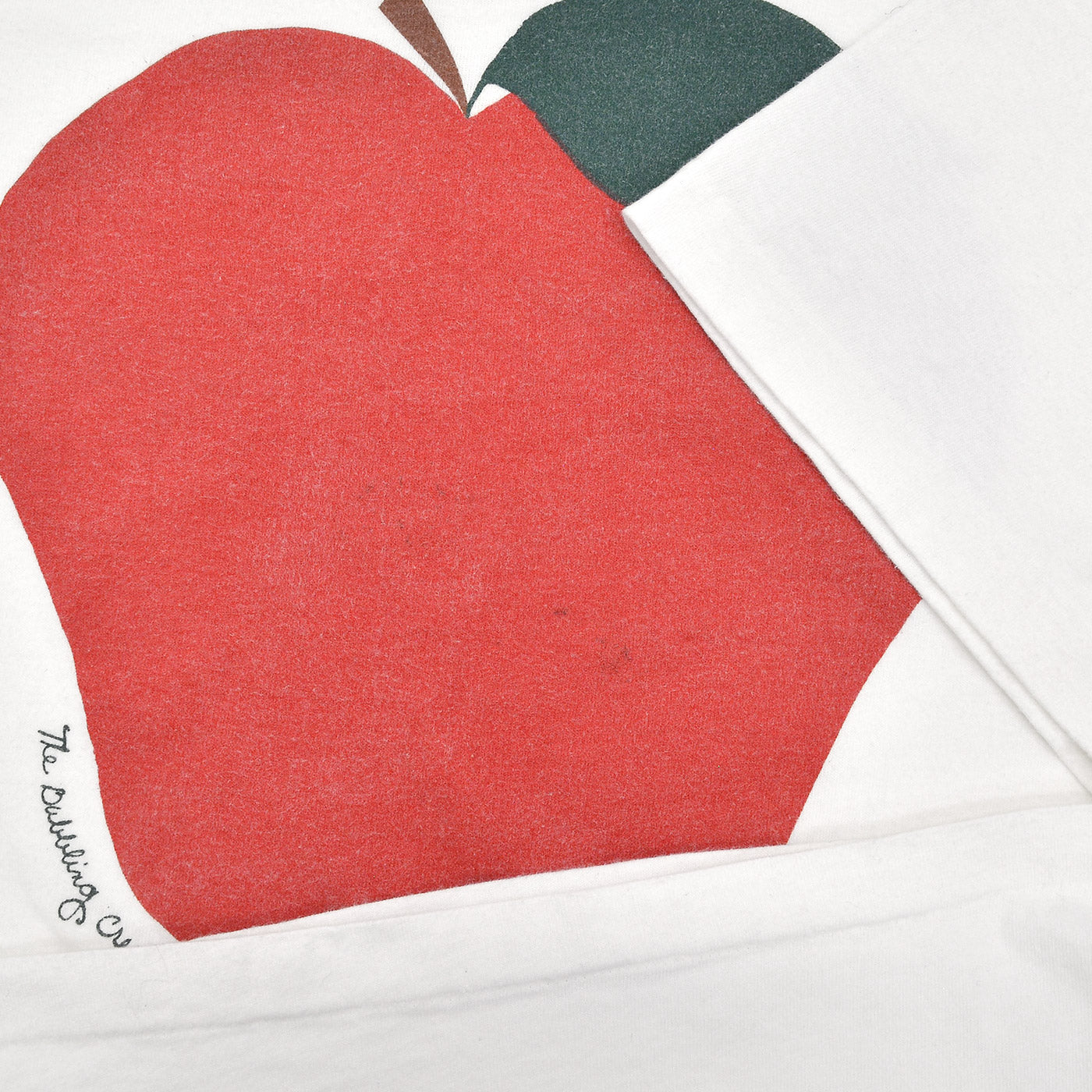 1990s HANES APPLE ART T-SHIRT ... L