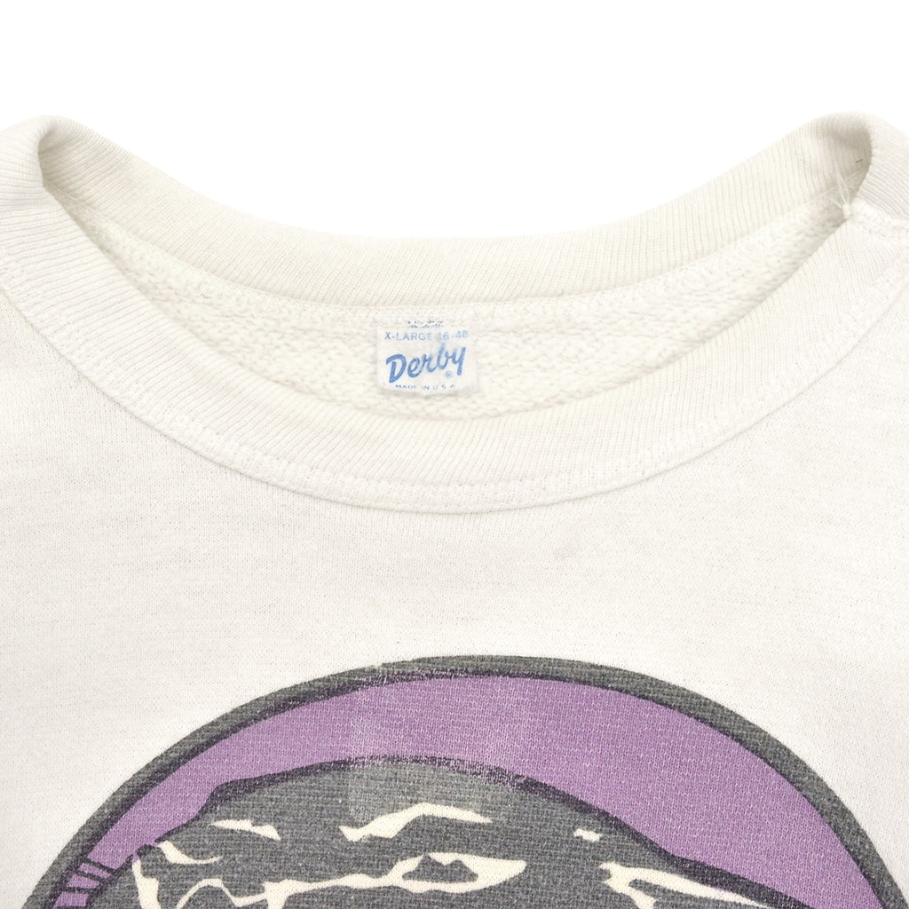 1960's DARBY ARCTIC CAT BLACK PANTHER PRINT SWEAT SHIRT ... XL