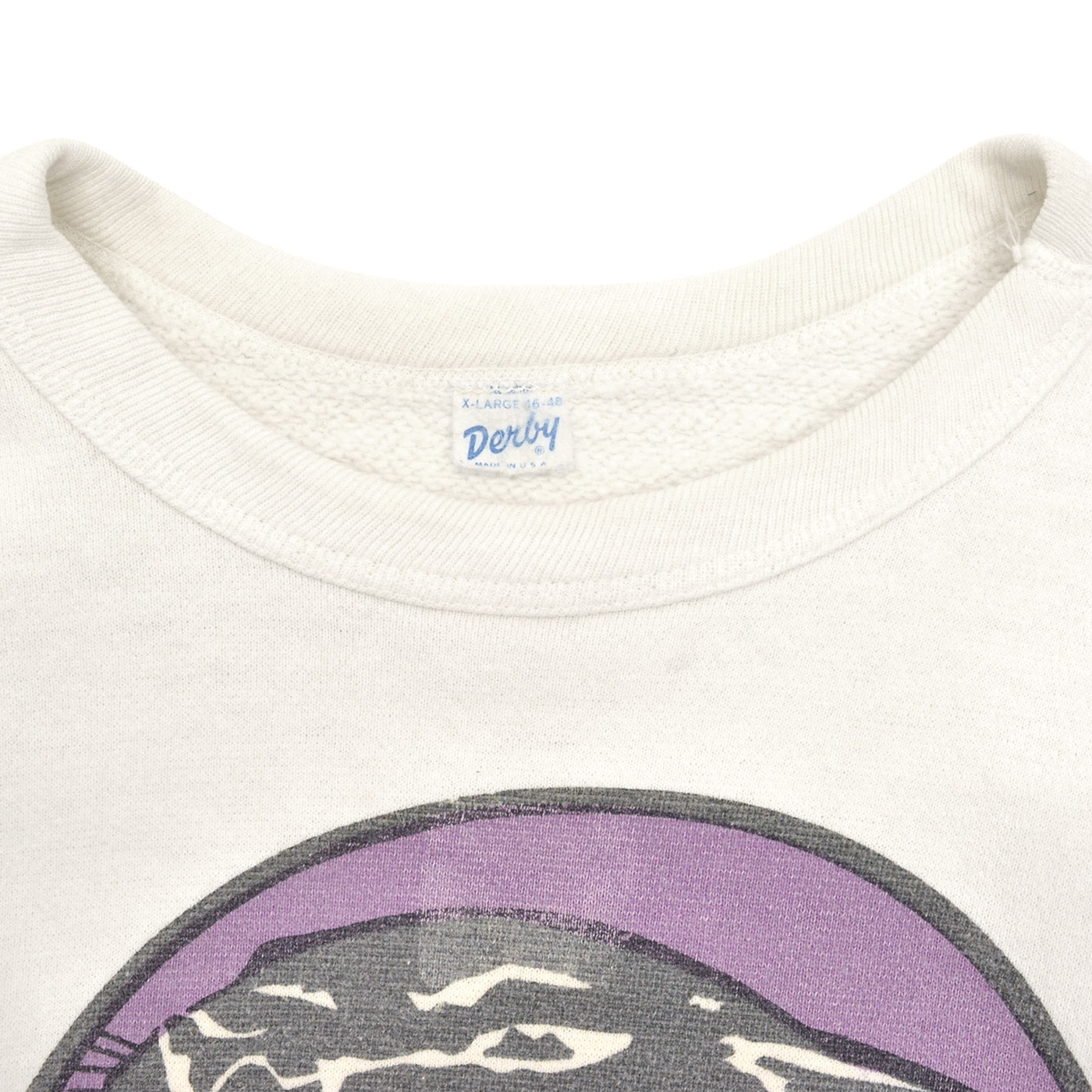 1960's DARBY ARCTIC CAT BLACK PANTHER PRINT SWEAT SHIRT ... XL