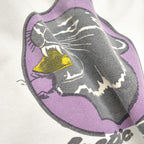 1960's DARBY ARCTIC CAT BLACK PANTHER PRINT SWEAT SHIRT ... XL