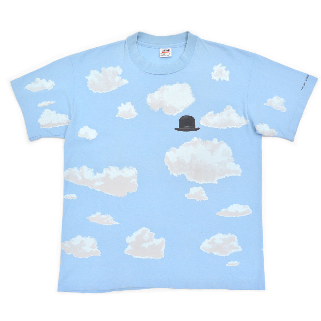 1990's anvil René Magritte ART T-SHIRT ... L
