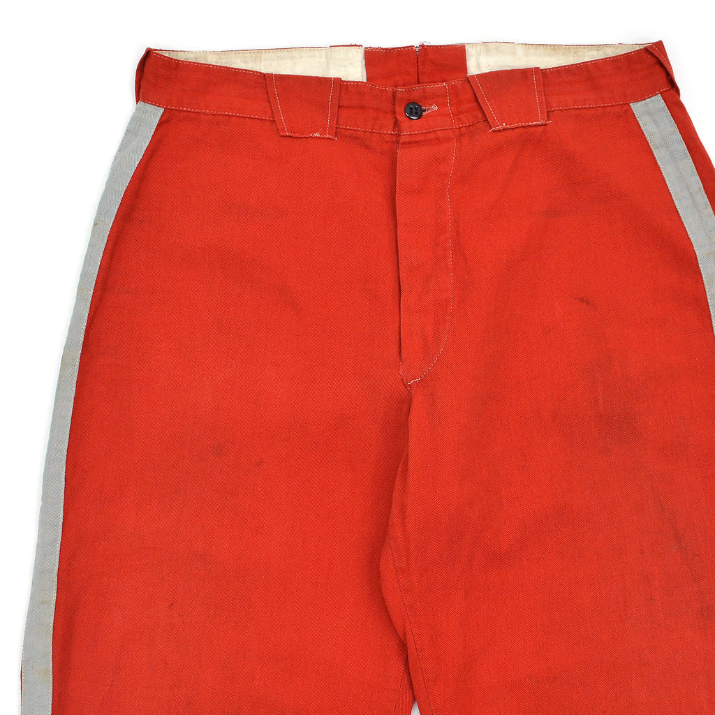 1950's OLD RED ATHLETIC STRIPE PANTS ... W32/L31