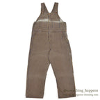 1960's BIG MAC BROWN EXPRESS STRIPED OVERALL / SUN FADED... W43/L29