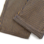 1960's BIG MAC BROWN EXPRESS STRIPED OVERALL / SUN FADED... W43/L29