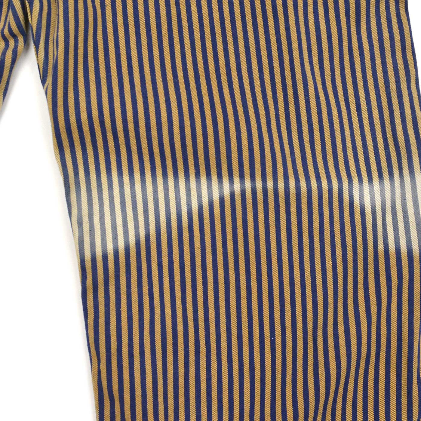 1960's BIG MAC BROWN EXPRESS STRIPED OVERALL / SUN FADED... W43/L29