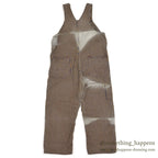 1960's BIG MAC BROWN EXPRESS STRIPED OVERALL / SUN FADED... W43/L29