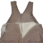 1960's BIG MAC BROWN EXPRESS STRIPED OVERALL / SUN FADED... W43/L29