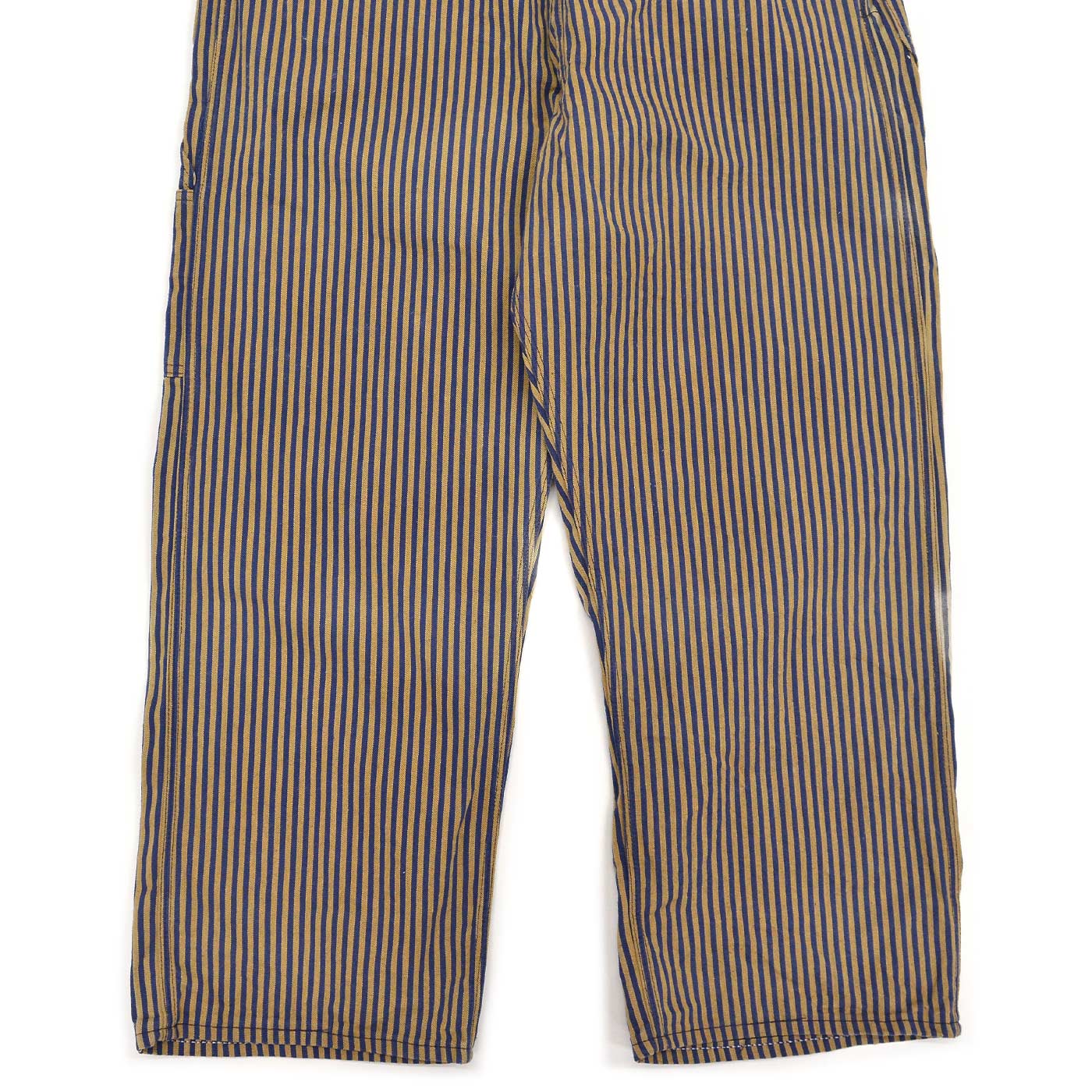 1960's BIG MAC BROWN EXPRESS STRIPED OVERALL / SUN FADED... W43/L29