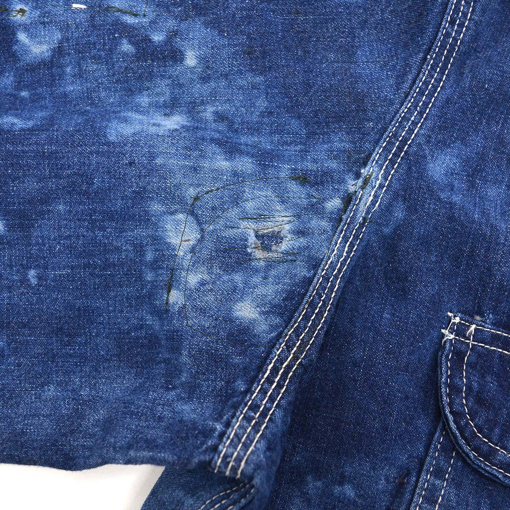 1960s BIG MAC PATCHED & BLEACHED DENIM COVERALL ...