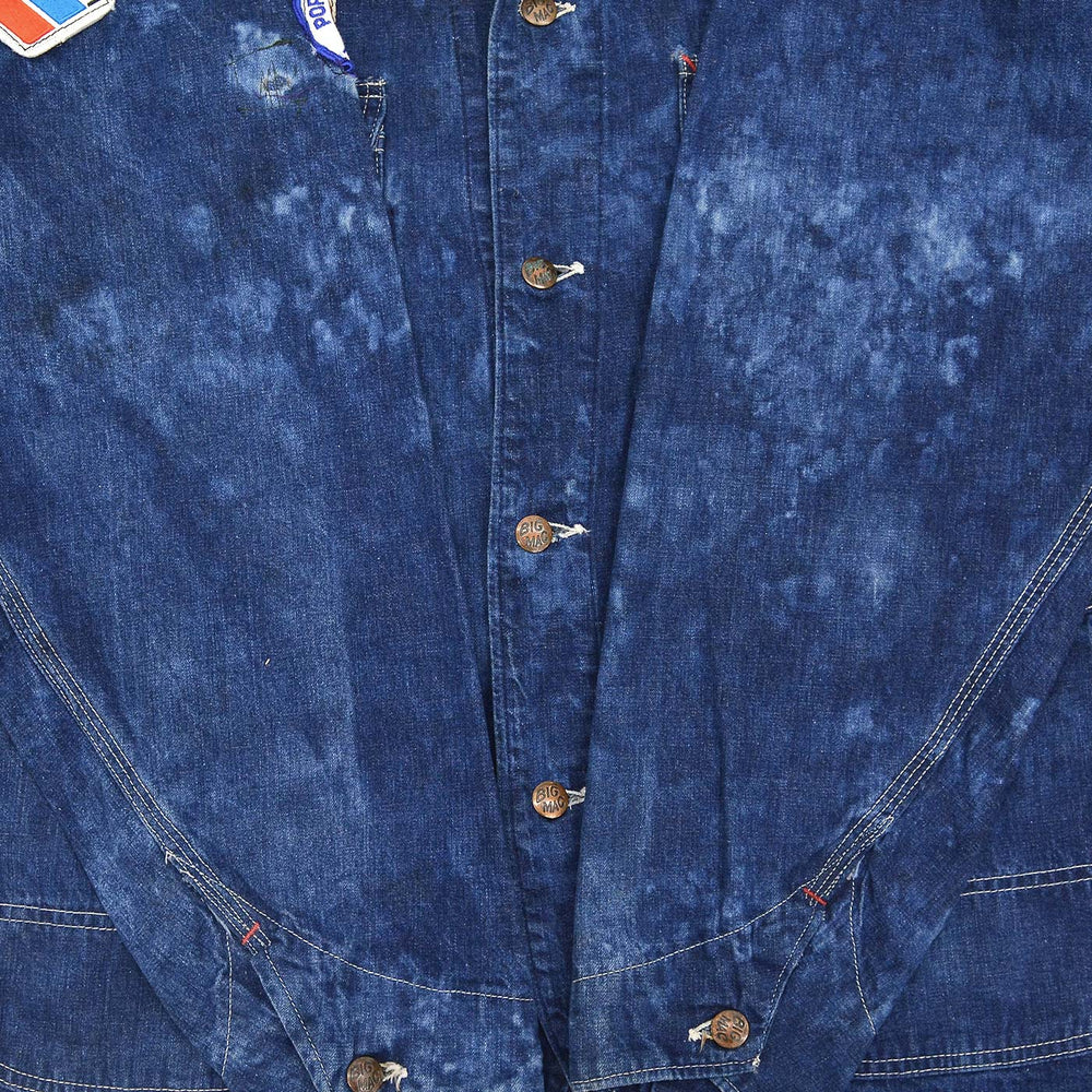 1960s BIG MAC PATCHED & BLEACHED DENIM COVERALL ...