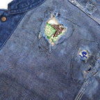 1960s BIG MAC PATCHED & BLEACHED DENIM COVERALL ...