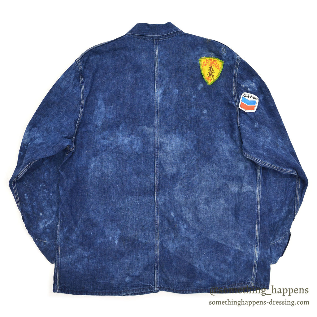 1960s BIG MAC PATCHED & BLEACHED DENIM COVERALL ...