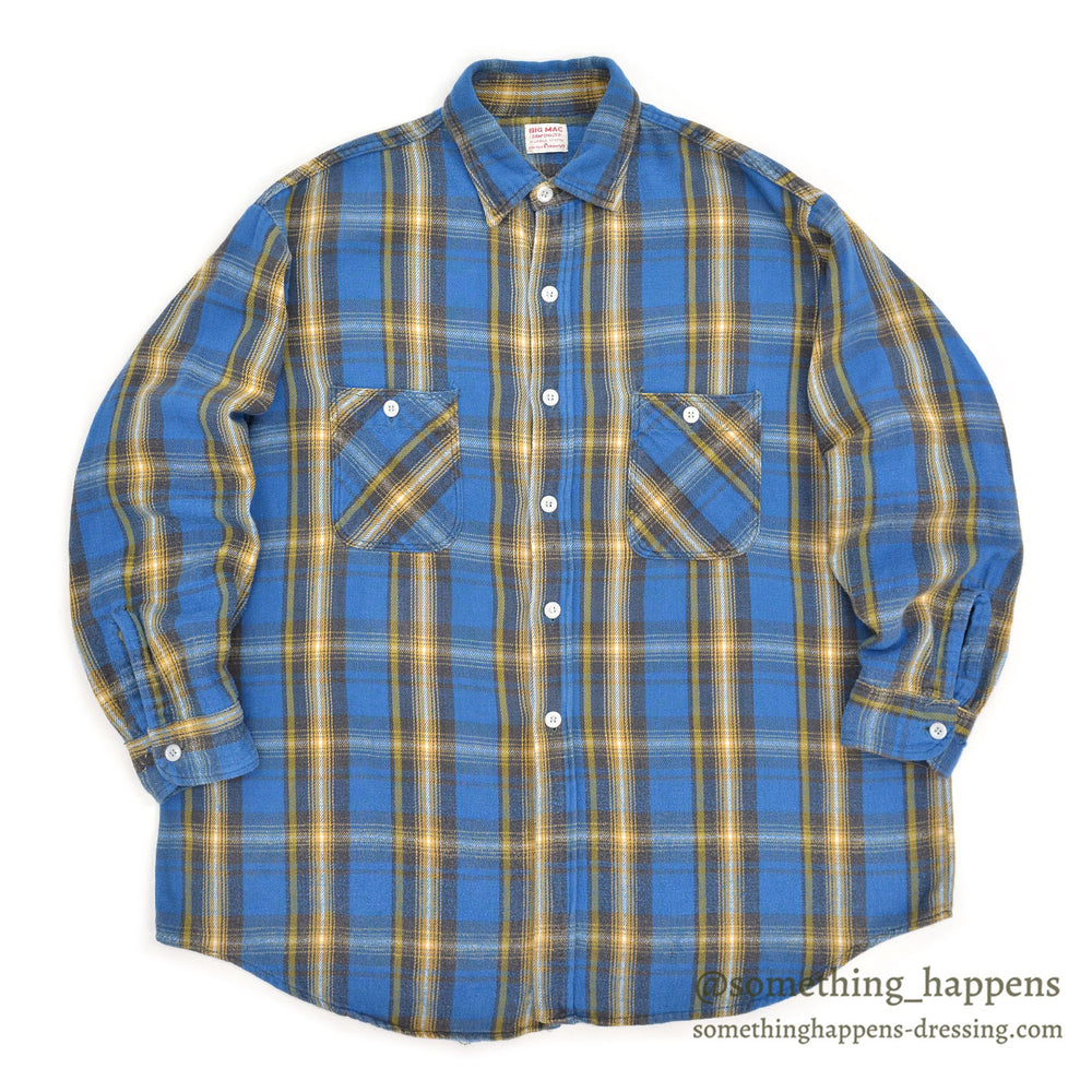 1960's BIG MAC HEAVY FLANNEL SHIRT... XL