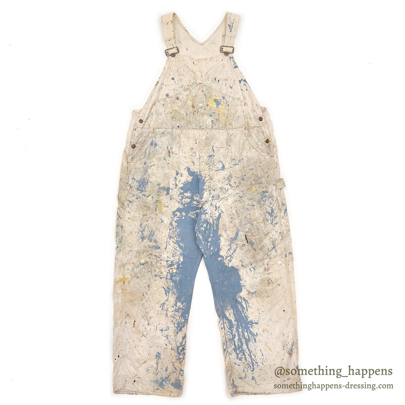 1960's BIG MAC PAINT SPLATTER OVERALL / AMAZING PATINA ... W44