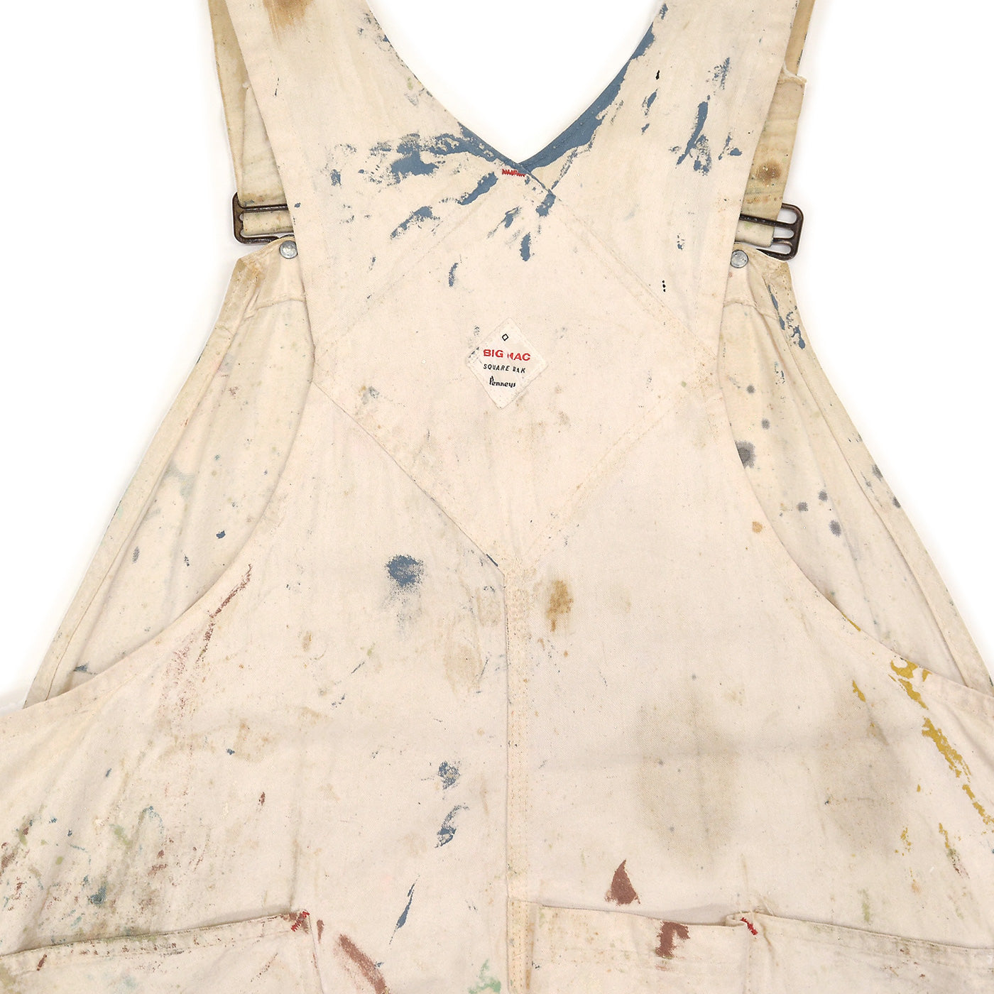 1960's BIG MAC PAINT SPLATTER OVERALL / AMAZING PATINA ... W44