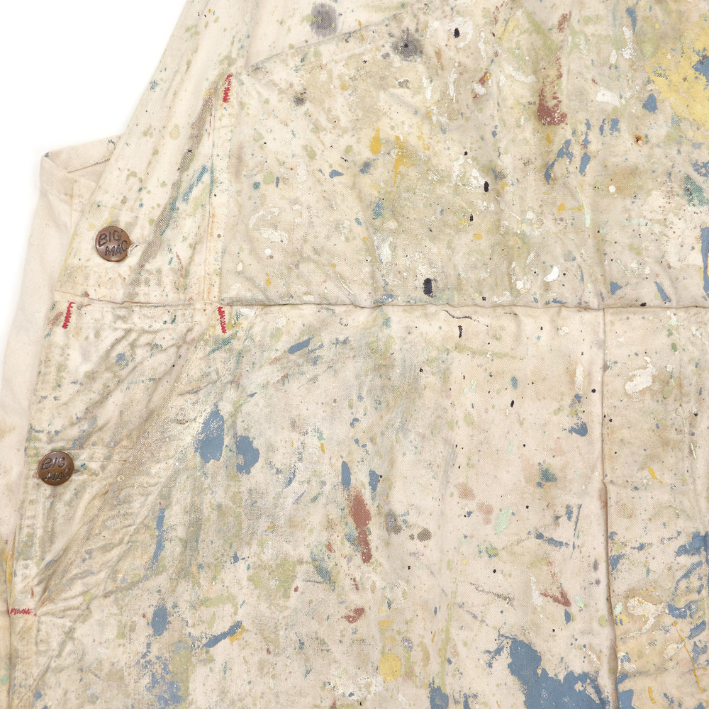 1960's BIG MAC PAINT SPLATTER OVERALL / AMAZING PATINA ... W44