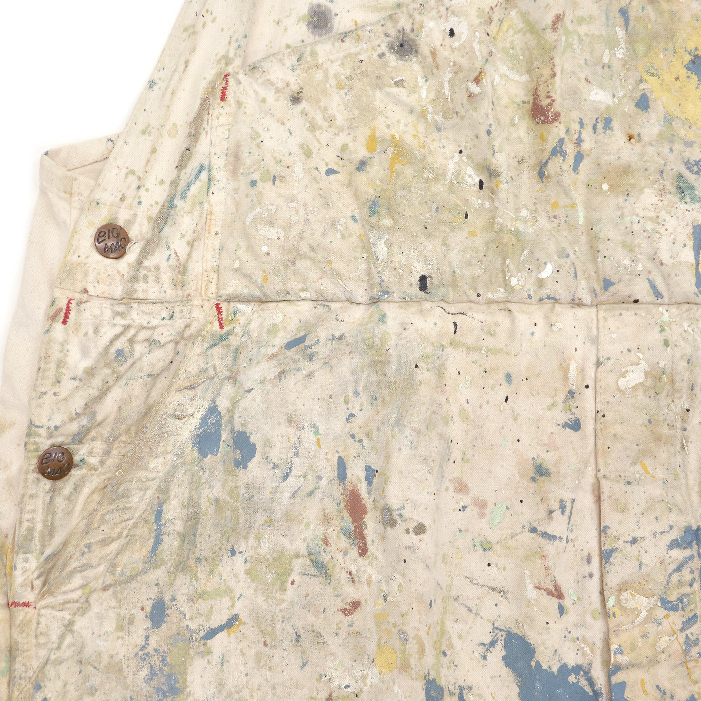 1960's BIG MAC PAINT SPLATTER OVERALL / AMAZING PATINA ... W44