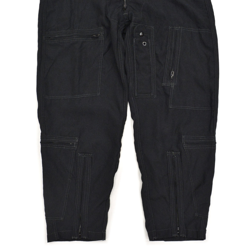 1980's U.S.MILITARY EXPERMIENTAL ARAMID BLACK COVERALLS / EXTREMELY RARE ... 42R