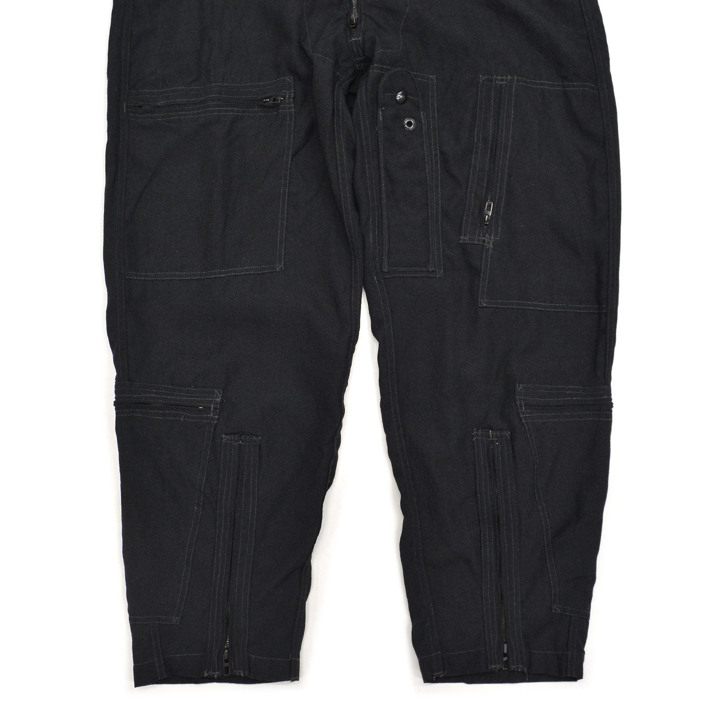 1980's U.S.MILITARY EXPERMIENTAL ARAMID BLACK COVERALLS / EXTREMELY RARE ... 42R