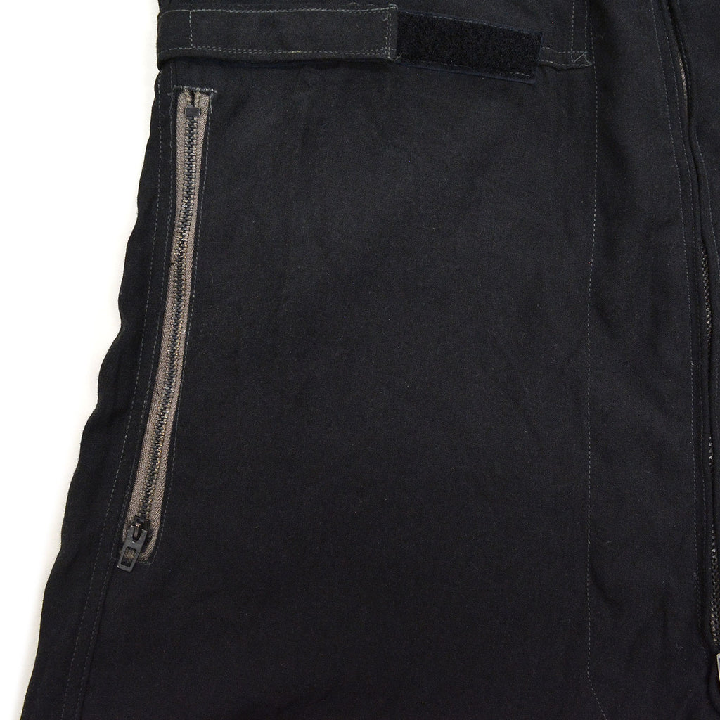 1980's U.S.MILITARY EXPERMIENTAL ARAMID BLACK COVERALLS / EXTREMELY RARE ... 42R