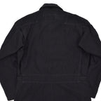 1980's U.S.MILITARY EXPERMIENTAL ARAMID BLACK COVERALLS / EXTREMELY RARE ... 42R