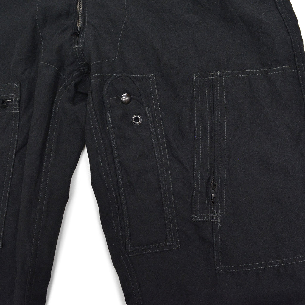 1980's U.S.MILITARY EXPERMIENTAL ARAMID BLACK COVERALLS / EXTREMELY RARE ... 42R