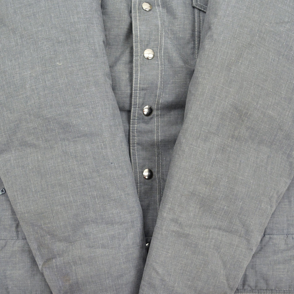 1970's BLACK BEAR NYLON DOWN JACKET / GRAY ... M