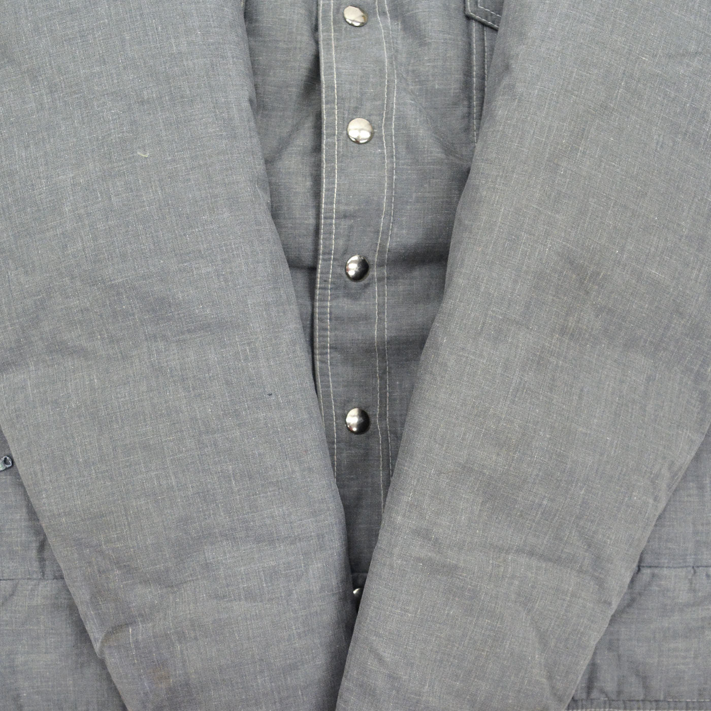 1970's BLACK BEAR NYLON DOWN JACKET / GRAY ... M