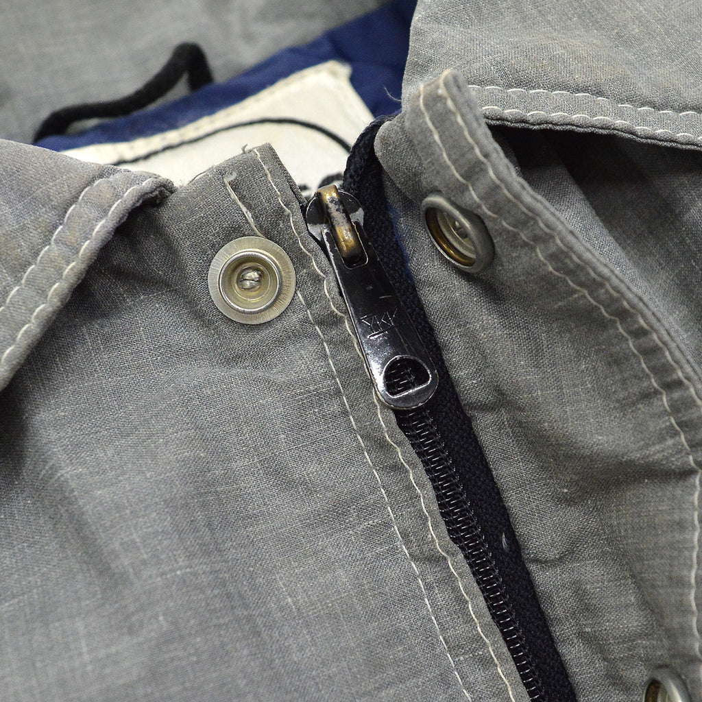 1970's BLACK BEAR NYLON DOWN JACKET / GRAY ... M