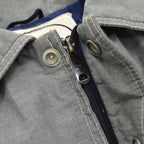 1970's BLACK BEAR NYLON DOWN JACKET / GRAY ... M