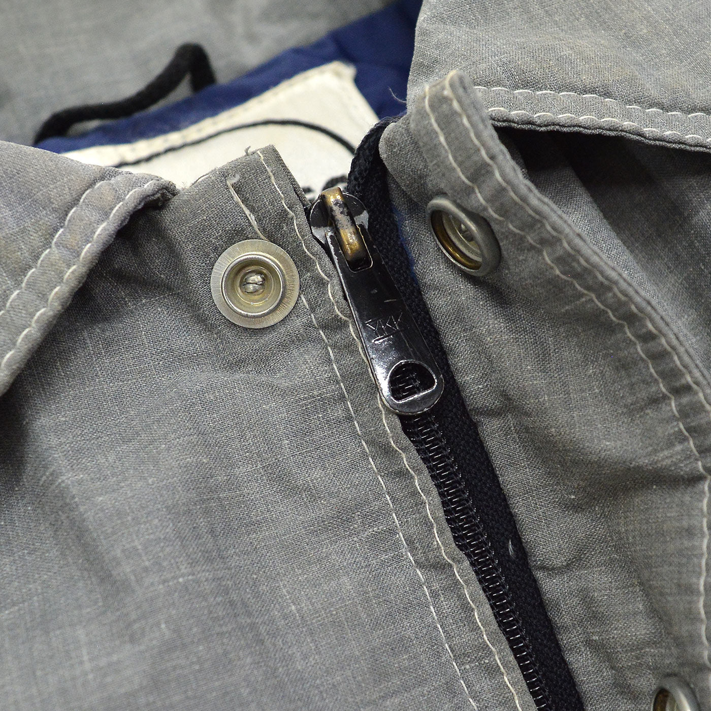 1970's BLACK BEAR NYLON DOWN JACKET / GRAY ... M