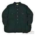 ~1940's BLACK BEAR HOUNDSTOOTH PATTERN WOOL FLANNEL SHIRT / RARE OVERSIZED PIECE ...