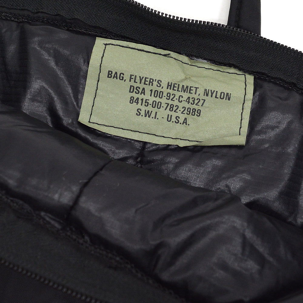 1990s S.W.I. CIVILIAN BLACK FLYER'S HELMET BAG ...