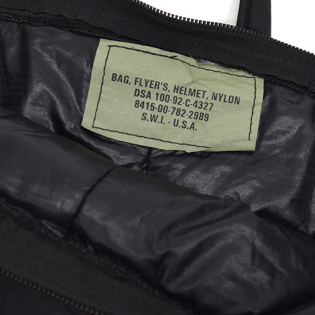 1990s S.W.I. CIVILIAN BLACK FLYER'S HELMET BAG ...