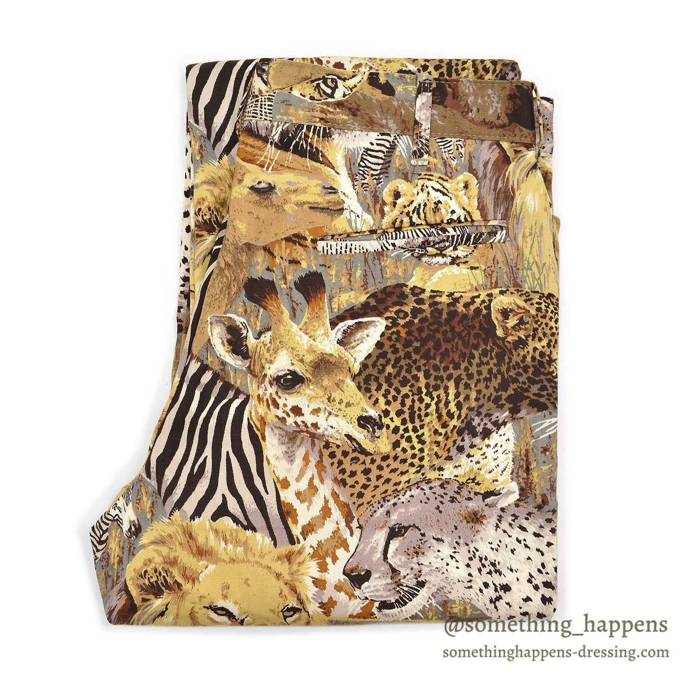 1970's BOB ALLEN ANIMAL PRINT SAFALI PANTS ... W36