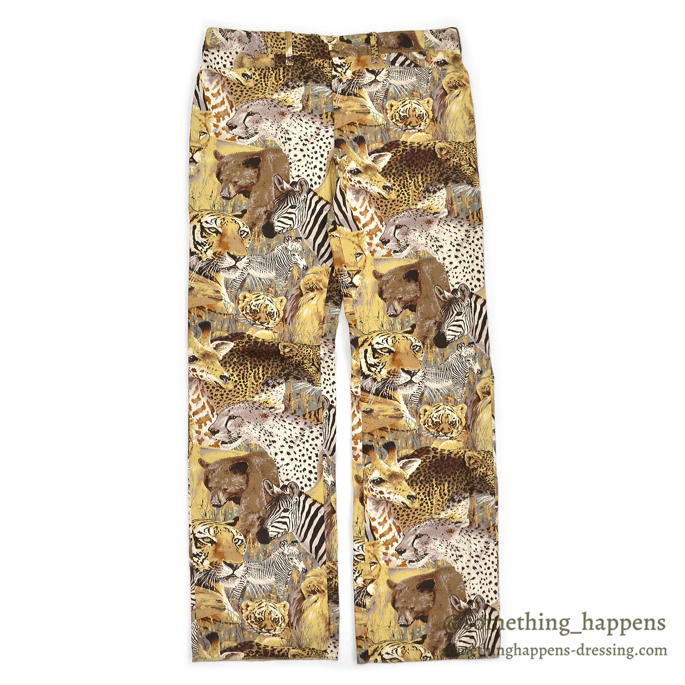 1970's BOB ALLEN ANIMAL PRINT SAFALI PANTS ... W36