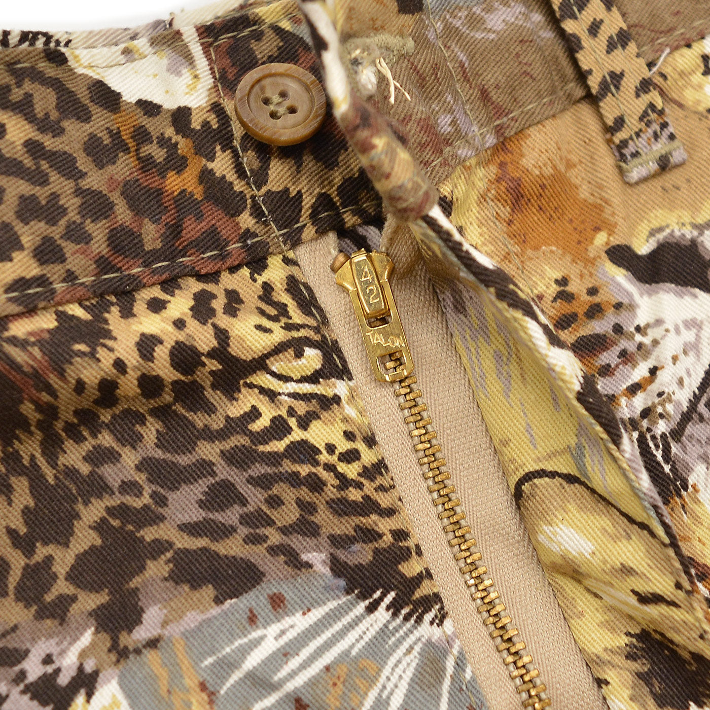 1970's BOB ALLEN ANIMAL PRINT SAFALI PANTS ... W36