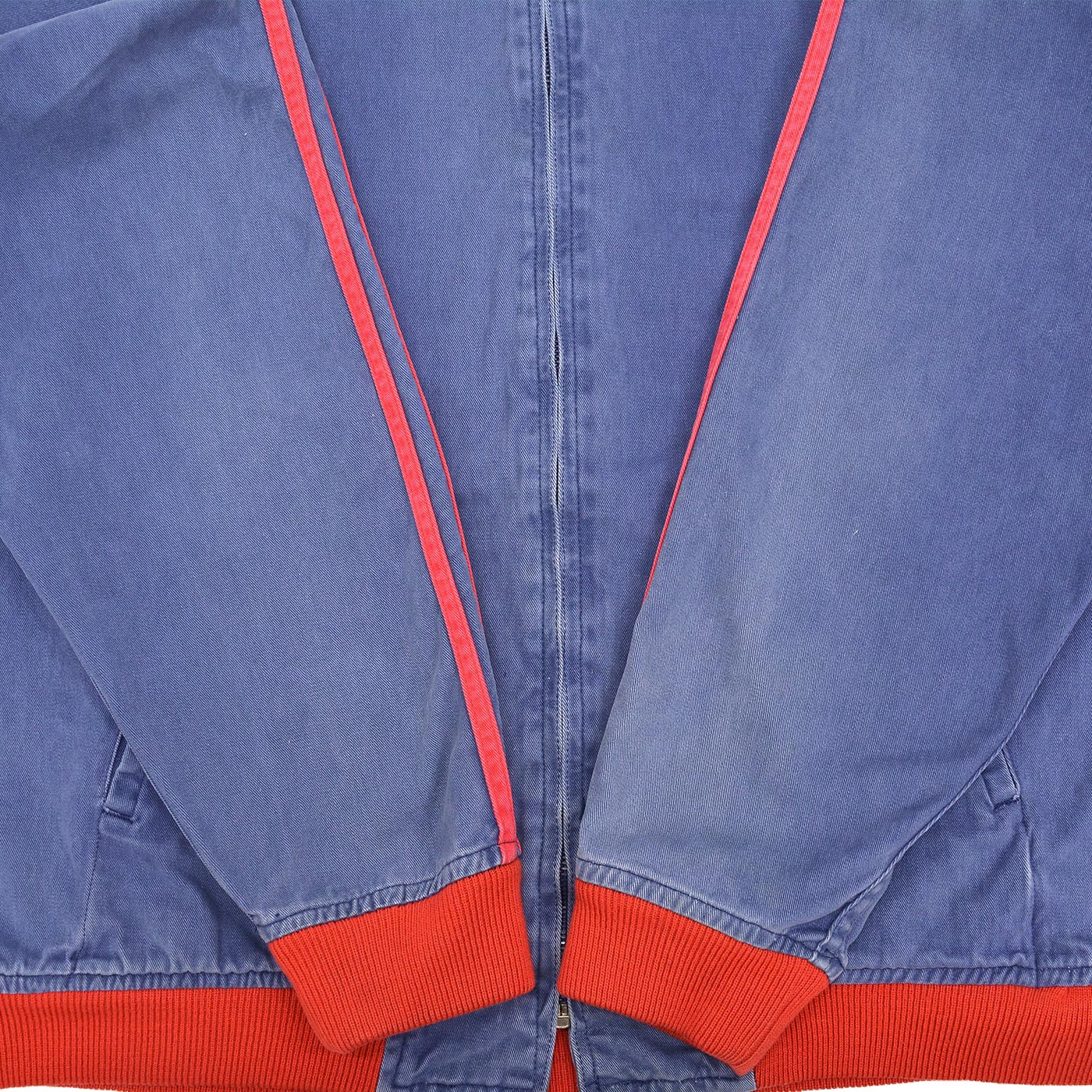 1970s BROOKS BROTHERS LINED COTTON ZIP-UP JACKET ... XL