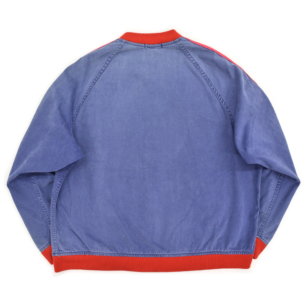 1970s BROOKS BROTHERS LINED COTTON ZIP-UP JACKET ... XL